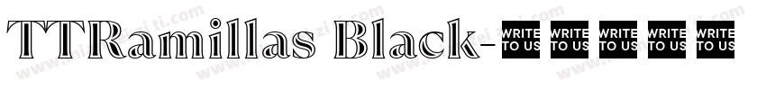 TTRamillas Black字体转换